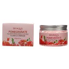 Ночная маска для лица с гиалуроновой кислотой и экстрактом граната Bioaqua Pomergranate Fresh Moisturizing Mineral Sleep Mask