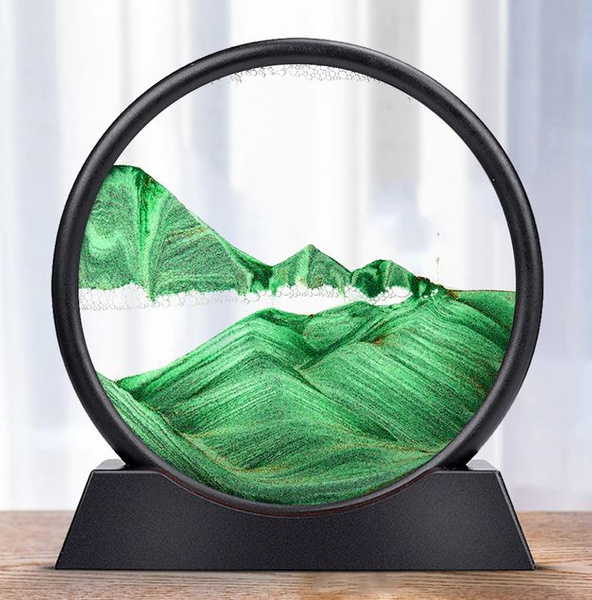 Песочная 3D картина круглая 26,5 см