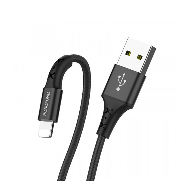 Кабель Borofone BX20 Enjoy, lightning, 1 м, черный