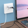 Зарядное устройство BOROFONE BA42A Joyful Type-C, 3.1A, белый