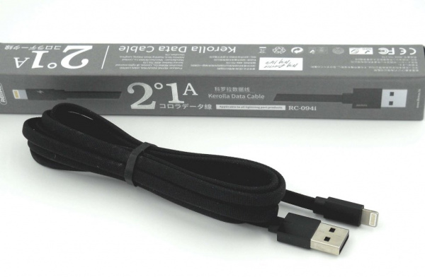Кабель Remax Kerolla RC-094m USB - micro USB, 1 м черный