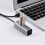 USB 2.0 HUB Hoco HB1 4 порта, серый