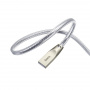 Кабель Hoco U9 Zinc Alloy USB - micro USB, 1.2 м серебристый