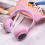 Беспроводные наушники HOCO W27 Cat ear, Bluetooth, 300 мАч, розовый, TF, AUX