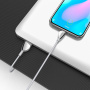 Кабель Hoco U62, USB - USB Type-C, 1.2 м, cеребристый