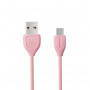 Кабель Remax Lesu RC-050a, USB - USB Type-C, 1 м, розовый