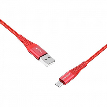 Кабель Borofone BX29 Endurant USB - micro USB, 1 м красный
