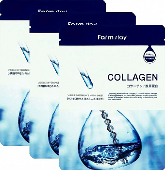 Тканевая маска для лица FARMSTAY Collagen