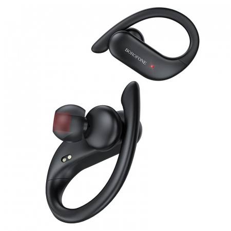 Беспроводные наушники BOROFONE BE33 Rhyme, Bluetooth, 50 мАч, Черный, 500 мАч кейс