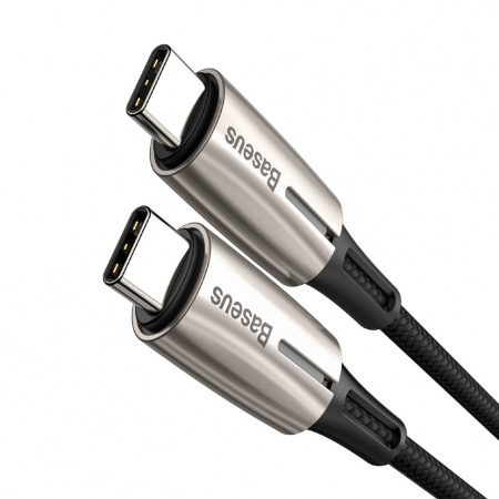 Кабель Baseus CATSD-J01, USB - USB Type-C, 1 м, quick charge 3.0, черный