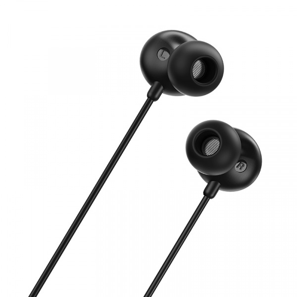 Проводные наушники BOROFONE BM45 Sound, Jack 3.5mm, 1.2 м, Черный, контроллер с микрофоном