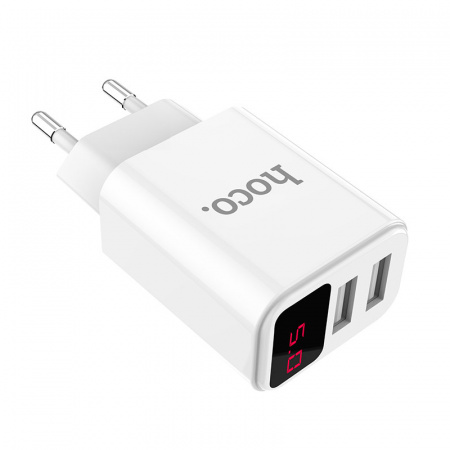 Сетевое зарядное устройство Hoco C63A, 2 USB, 2.1А