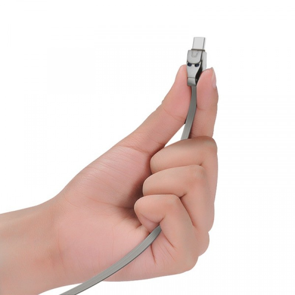 Кабель Hoco U14 Steel man, USB - USB Type-C, 1.2 м, золотой