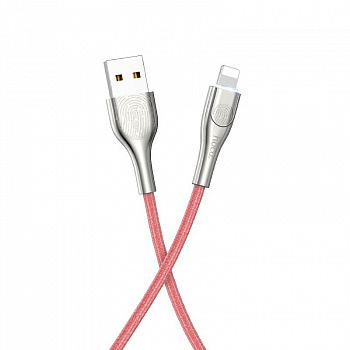Кабель Hoco U59, lightning, 1.2 м, красный