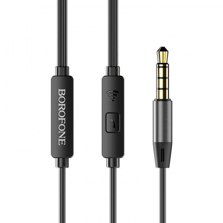 Наушники-вкладыши с микрофоном  Borofone BM29 Black