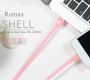 Кабель Remax Shell RC-040i, lightning, 1 м, черный