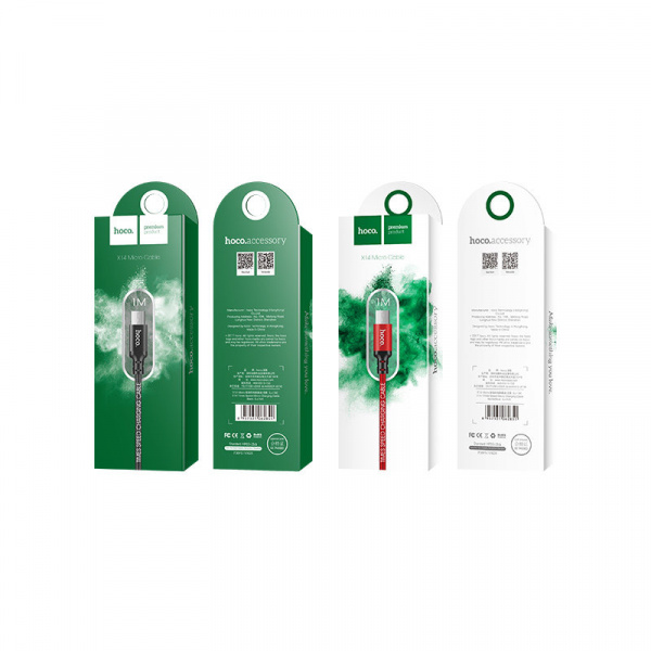 Кабель Hoco X14 USB - micro USB, 1 м черный