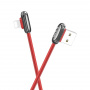 Кабель Hoco U60, lightning, 1.2 м, красный