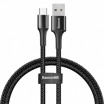 Кабель Baseus halo CAMGH-A01 USB - micro USB, 0.5 м черный