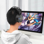 Проводные наушники HOCO W100 Touring gaming headset, контроллер + микрофон, LED подсветка
