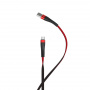 Кабель Hoco U39 Slender, USB - USB Type-C, 1.2 м, черно-красный