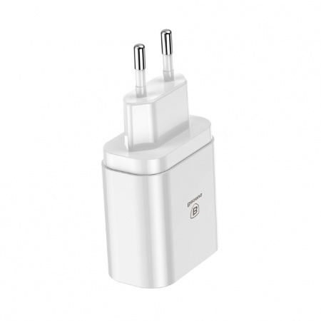 Сетевое зарядное устройство Baseus CCALL-BH02, 3 USB, 3.4А, белый