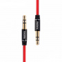 Кабель Remax L200 1m, 3.5 AUX mini jack 3.5 mm, красный 1 м