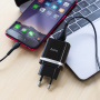 Зарядное устройство HOCO C12Q Smart, 3A, черный, 18W, кабель micro USB, QC3.0 / QC2.0