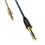 Кабель Borofone BL3 Audiolink, 3.5 AUX mini jack 3.5 mm, серый