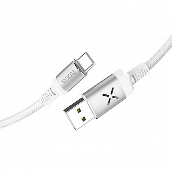 Кабель Hoco U63 Spirit, USB - USB Type-C, 1.2 м, белый