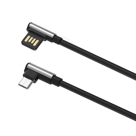 Кабель Borofone BU5 Ice steel USB - micro USB, 1.2 м черный