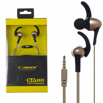 Наушники-вкладыши Coman CM-39 Gold