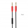 Кабель Hoco UPA12, 3.5 AUX mini jack 3.5 mm, 1 м, красный