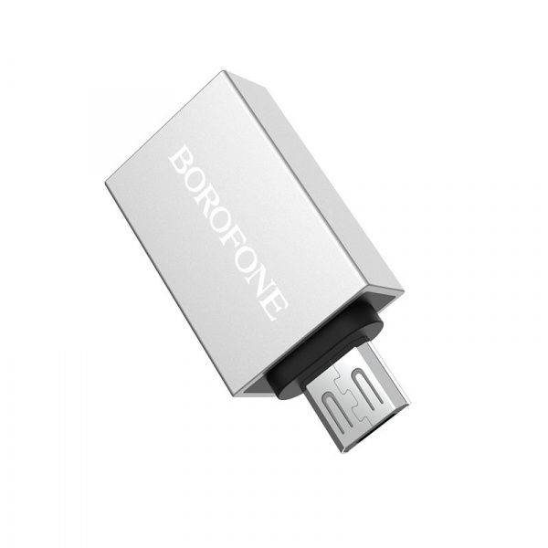 Адаптер Borofone BV2, USB-A - Micro USB