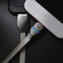 Кабель Hoco U14 Steel man, USB - USB Type-C, 1.2 м, розовый