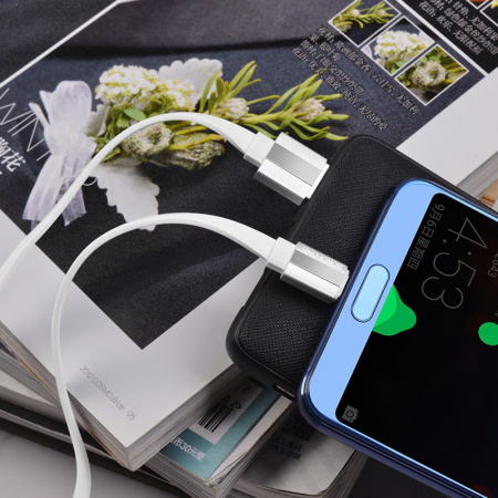 Кабель Borofone BU8 Glory USB - micro USB, 1.2 м белый