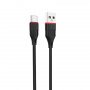 Кабель Borofone BX17, USB - USB Type-C, 1 м, черный