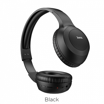 Беспроводные наушники HOCO W29 Outstanding, Bluetooth, 200 мАч, Черный, AUX/TF, контроллер, микрофон