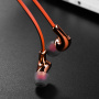 Проводные наушники HOCO M30 Glaring, Jack 3.5mm, 1.2 м, оранжевый, контроллер с микрофоном