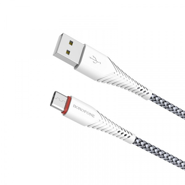 Кабель Borofone BX10 SmartSync, USB - USB Type-C, 1 м, белый