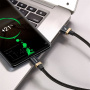 Кабель Baseus CATZH-AV1, USB - USB Type-C, 1 м, черно-золотой