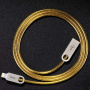 Кабель Hoco U8 Zinc alloy, lightning, 1 м, серый