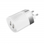 Зарядное устройство BOROFONE BA26A Mighty 2*USB, 2.4A, белый