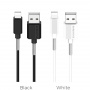 Кабель Borofone BX11 uJet, lightning, 1 м, черный
