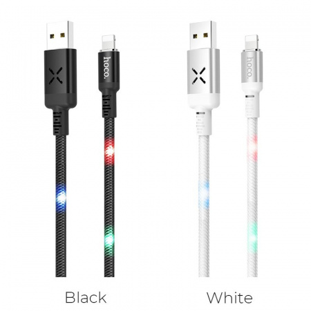 Кабель Hoco U63, lightning, 1.2 м, черный