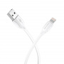 Кабель Borofone BX19, lightning, 1 м, белый