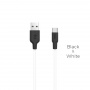 Кабель Hoco X21 Silicone, USB - USB Type-C, 1 м, белый