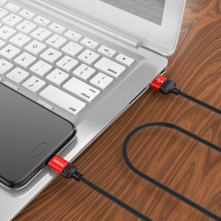 Кабель Borofone BX28 Dignity USB - micro USB, 1 м красный