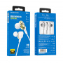 Проводные наушники BOROFONE BM41 Bliss, Jack 3.5mm, 1.2 м, Белый, контроллер с микрофоном