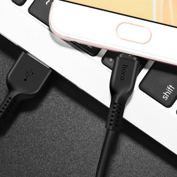 Кабель Hoco X13 USB - micro USB, 1 м белый